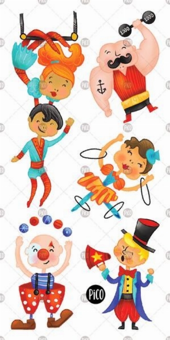 Tatouages temporaires - Le cirque acrobatique | PiCO