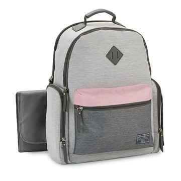 Sac à couches avec bretelles - Gris/Rose | Eddie Bauer