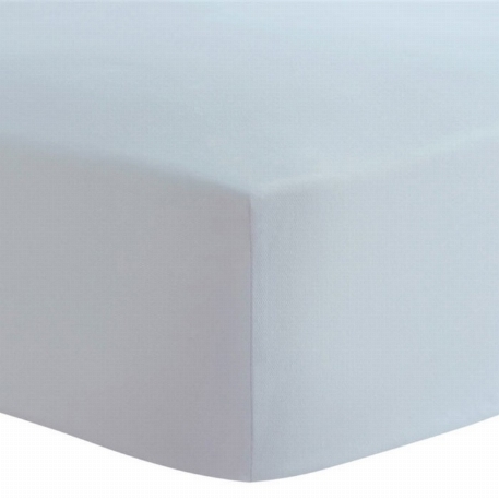 Drap contour en flanelle pour lit de bébé (28" X 52") - Bleu | Kushies
