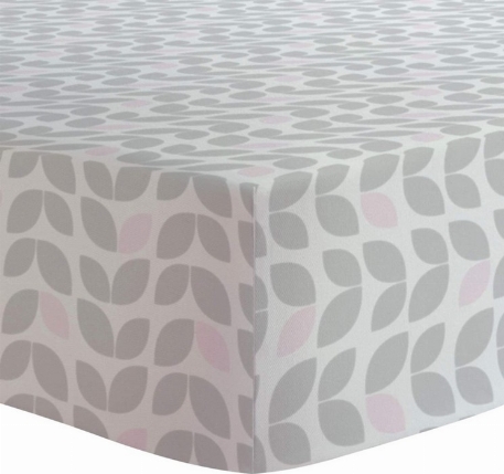 Drap contour en flanelle pour lit de bébé (28" X 52") - Fleurs | Kushies